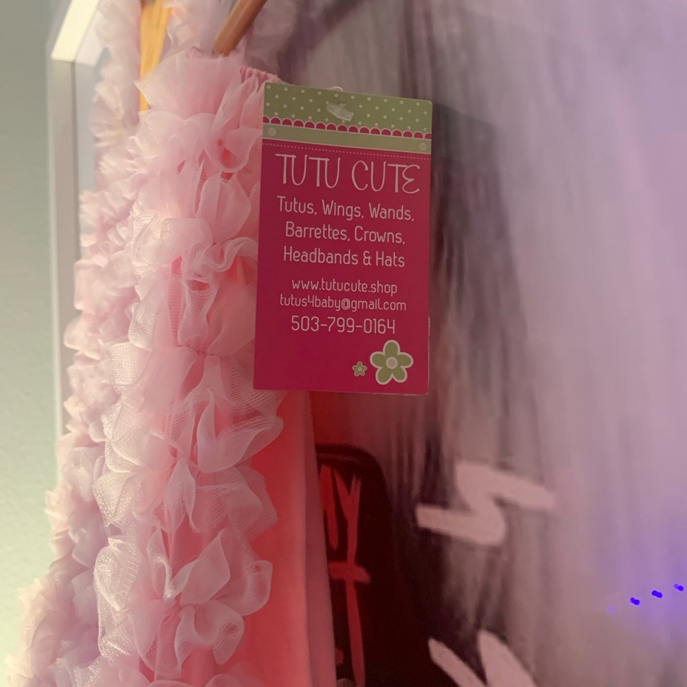 Pink Ruffled Kids Dress - Picture 4 of 5